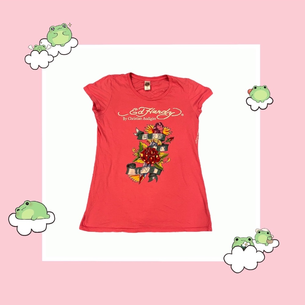 Ed Hardy Pink T-Shirt